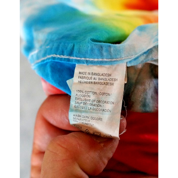 IZOD Women's Tie-Dye Button Down Shirt S Cotton Long Sleeve Colorful - Picture 8 of 9